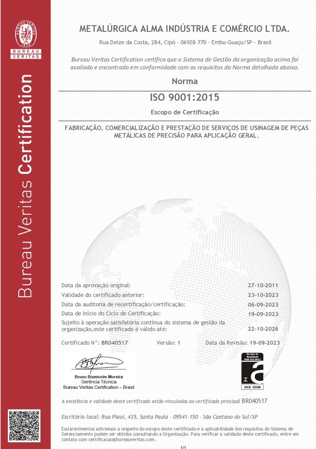 Certificado ISO